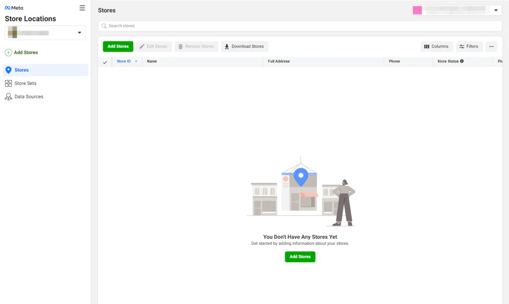 Facebook Store Page UI